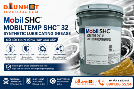 mỡ chịu nhiệt Mobiltemp SHC 32
